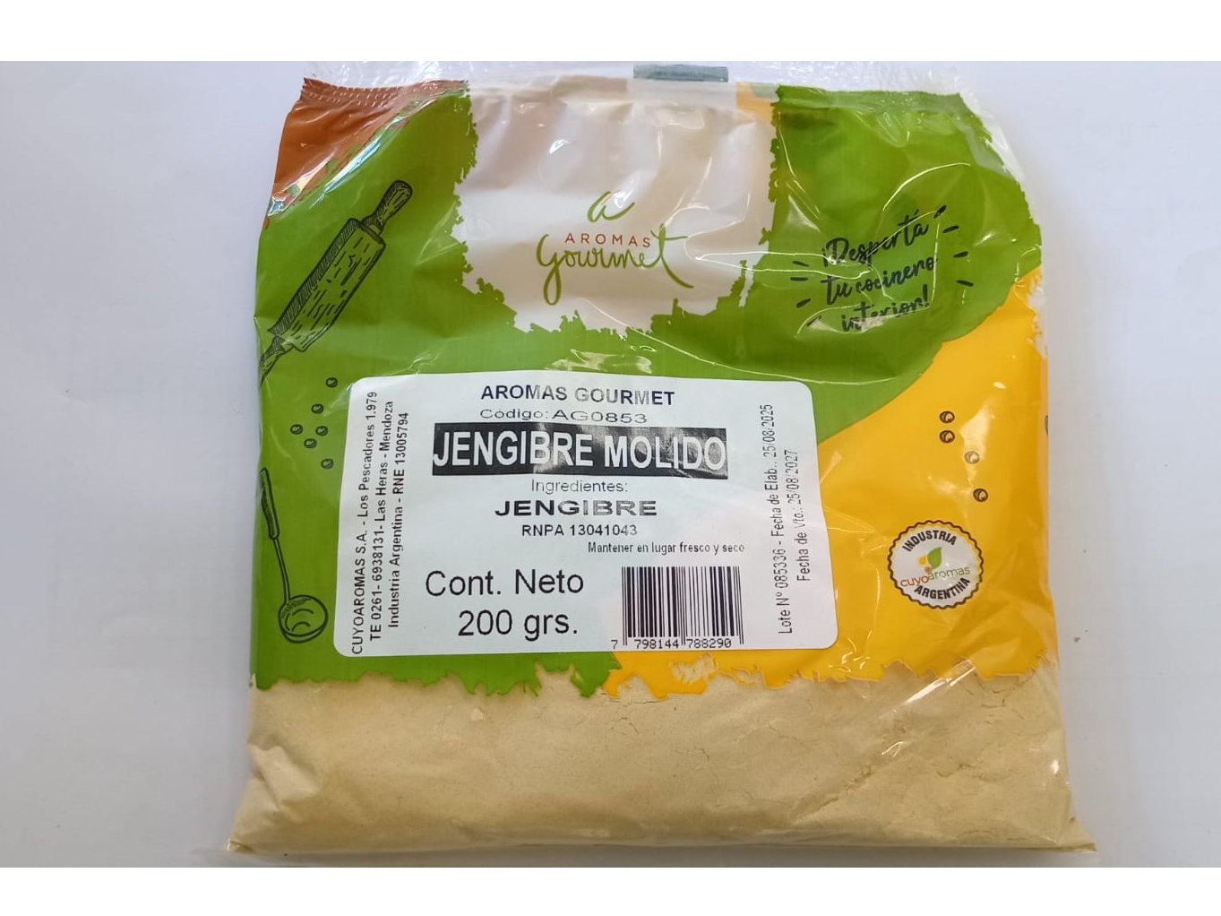 JENGIBRE MOLIDO X 200g.