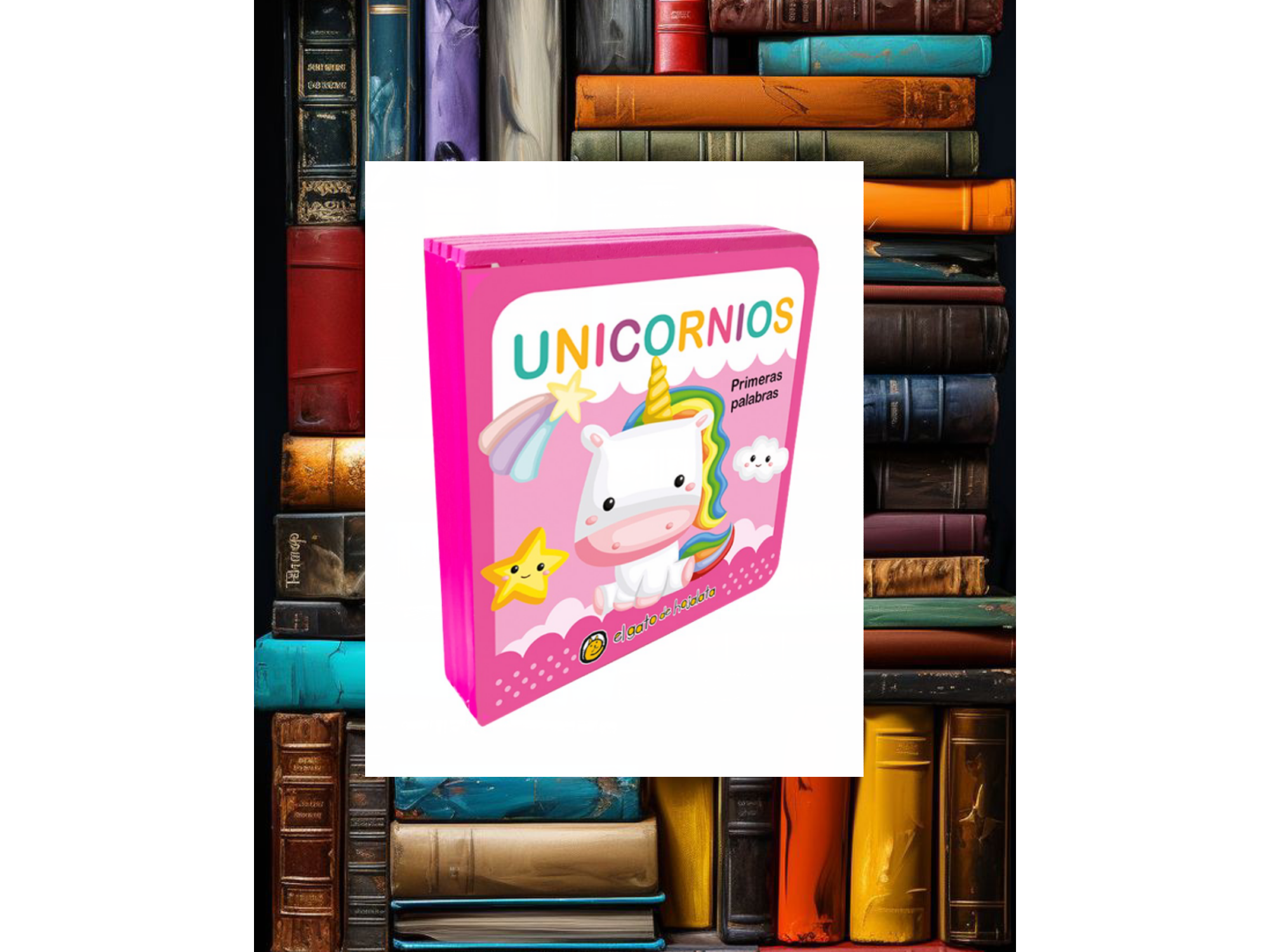 Unicornios (primeras palabras)-libro de goma Eva