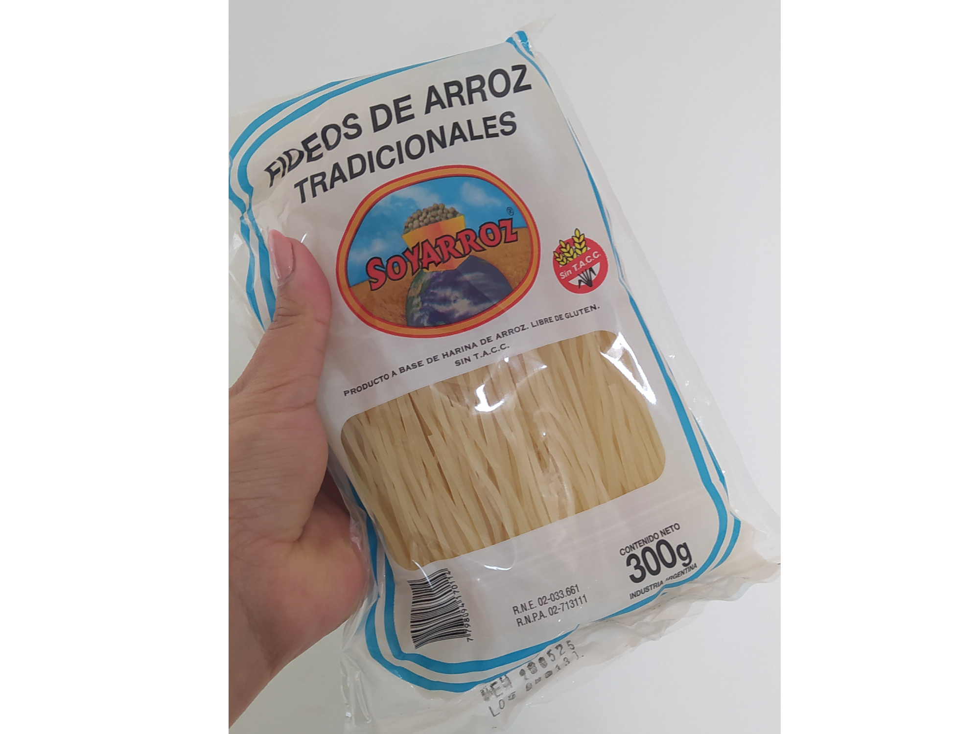 FIDEOS DE ARROZ NATURAL  SIN TACC SOYARROZ