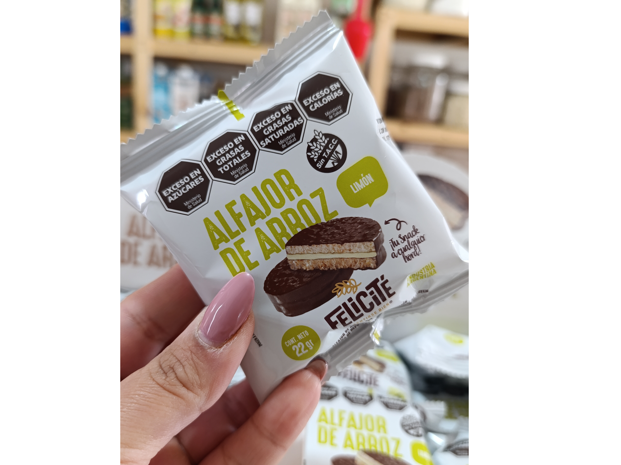 ALFAJOR DE ARROZ LIMÓN