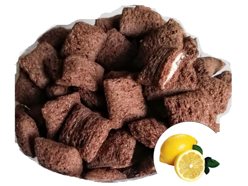 Almohaditas de choco rellenas de limón y chocolate