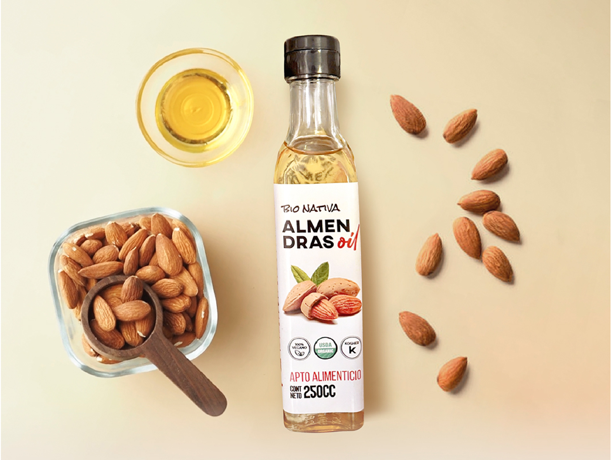 Aceite de Almendras comestible 250cc