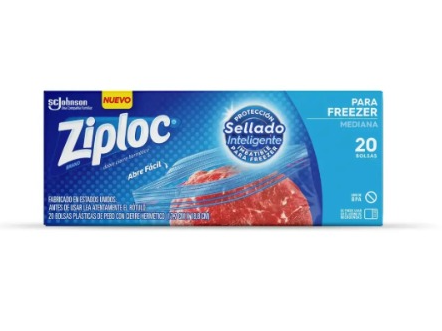ZIPLOC FREEZER MEDIANA