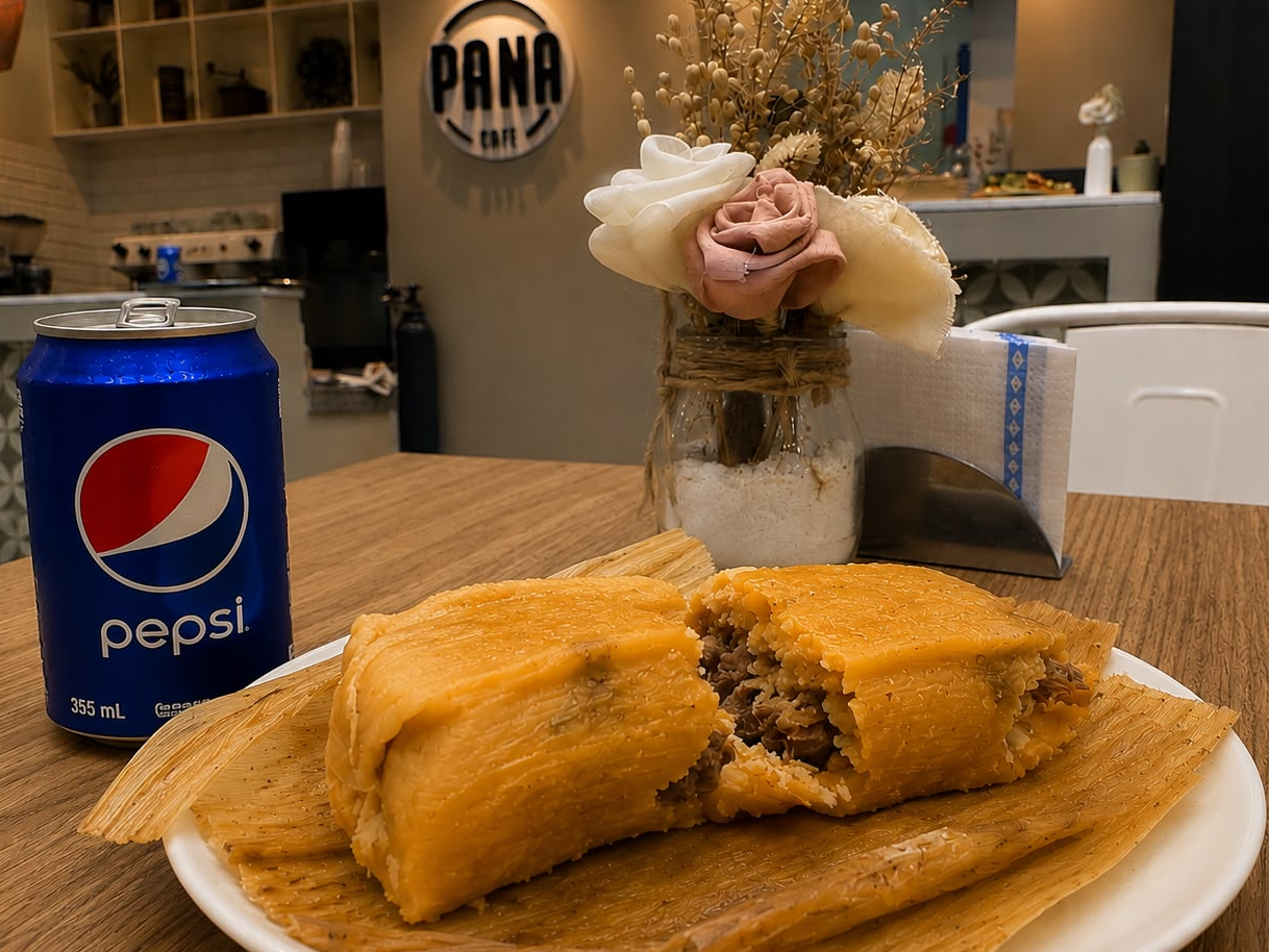Promocion tamal + bebida