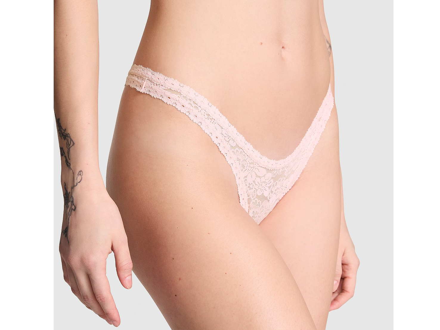 Less VS and PINK encaje - Rosa angel