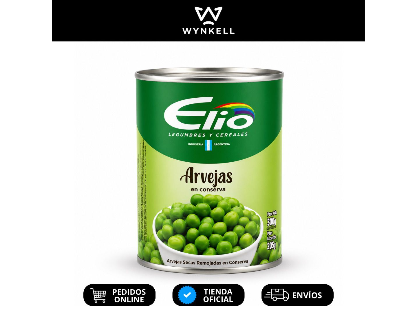 Arvejas Elio lata 320gr.