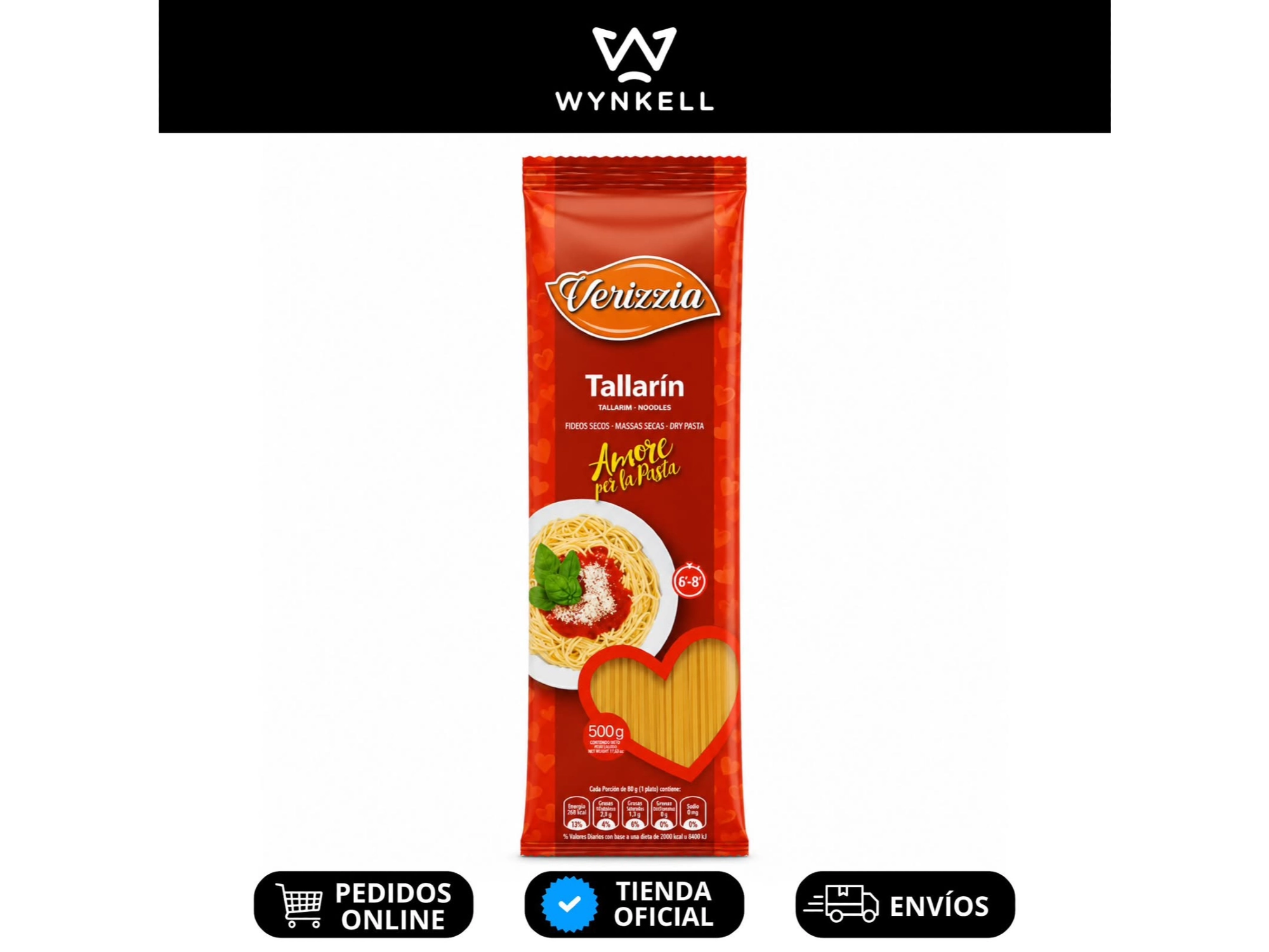 Fideo Verizzia Tallarin 500g