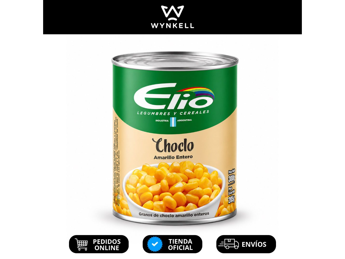 Choclo Amarillo grano entero Elio 300gr.