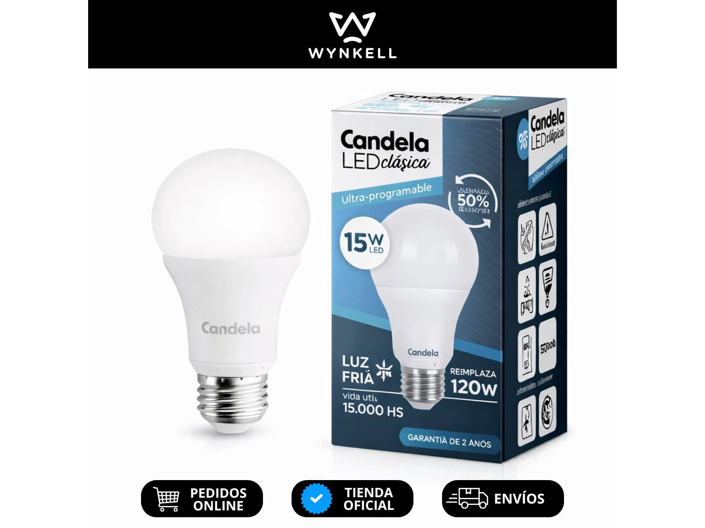 Lamparas led 15w x5u