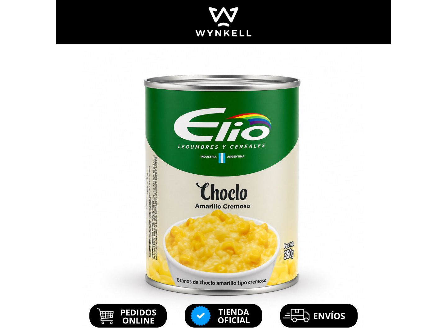 Choclo Amarillo Cremoso Elio lata 300gr.