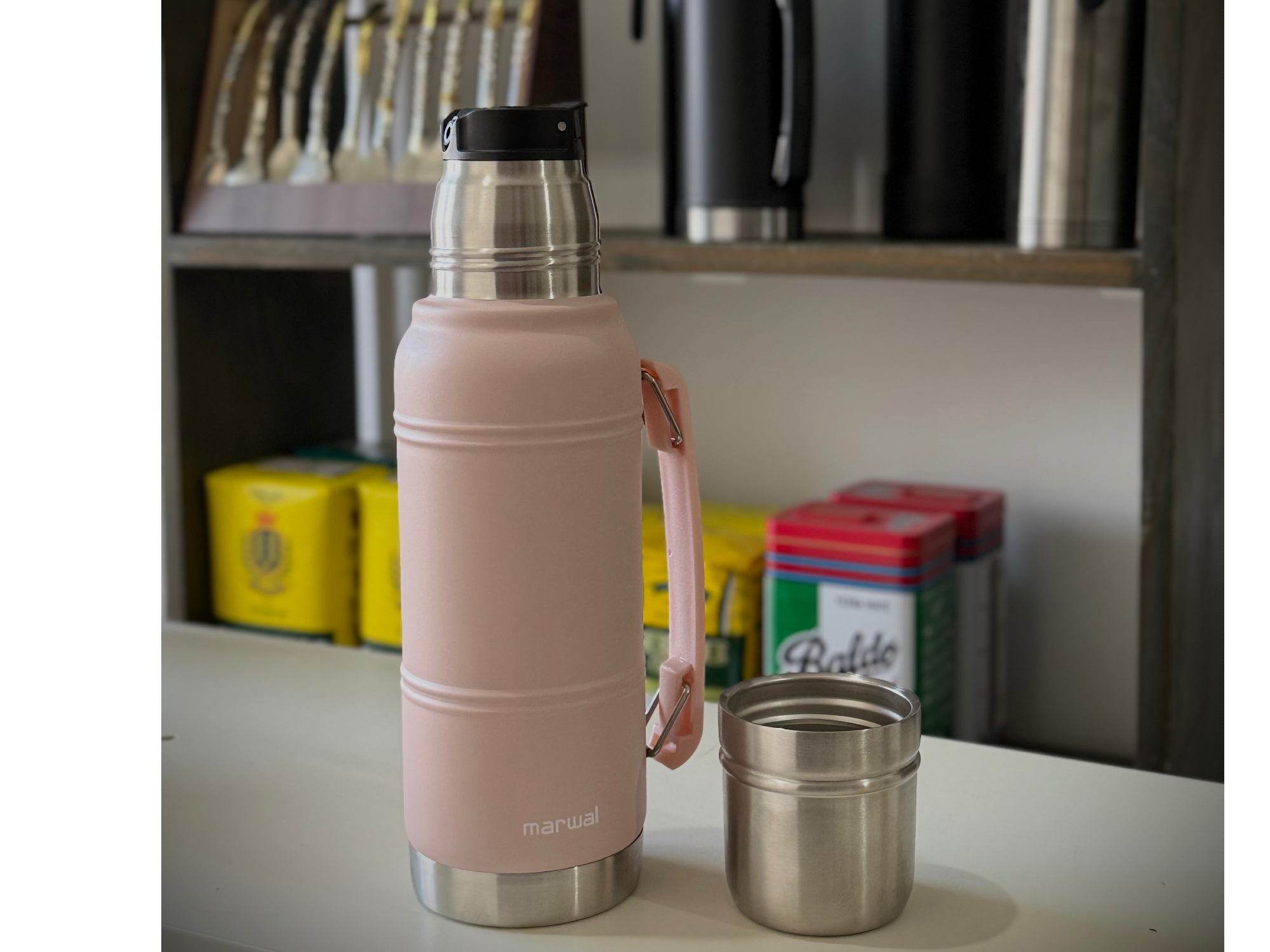 Termo marwal system color rosa 1L