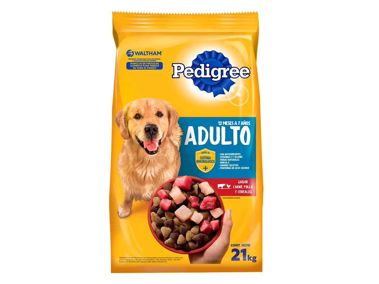 PEDIGREE ADULTO CARNE SUELTO - 21% DE PROT.