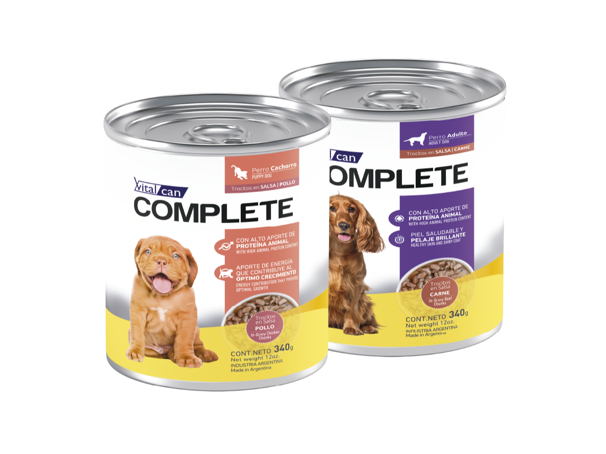 ALIMENTO HUMEDO PERRO VITAL CAN COMPLETE 340GRS - LATA GRANDE