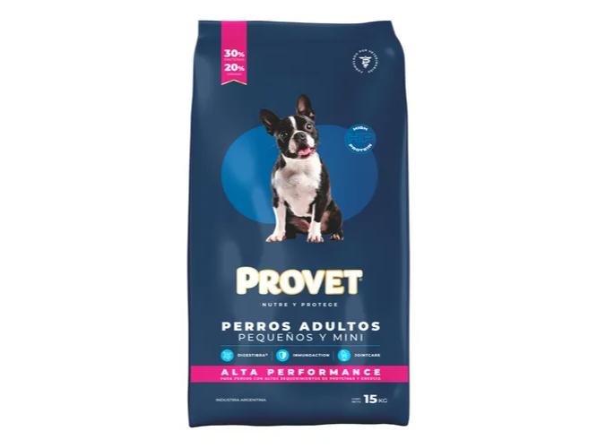 PROVET ALTA PERDORMANCE RAZA PEQUEÑA X 20KG
