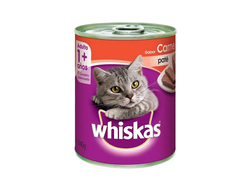 Whiskas Lata Adultos Carne x340g.