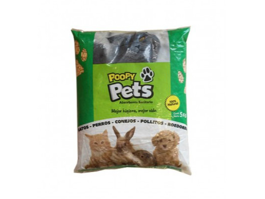 Poopy Pets Pellets Sanitarios x5kg.