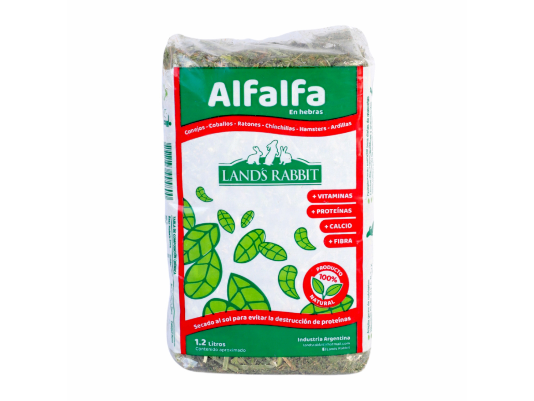 Rabbit Alfalfa Natural 5lt. de Huellitas Pet Shop