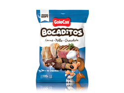 Golocan Bocaditos x100g. Carne Pollo Chocolate