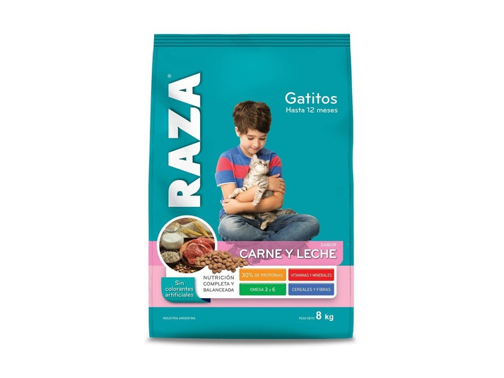 Raza Gatitos Carne y Leche x1kg.