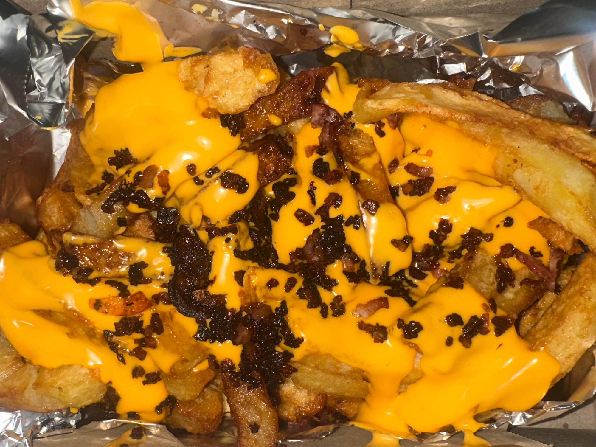Papas con Cheddar y Panceta XL
