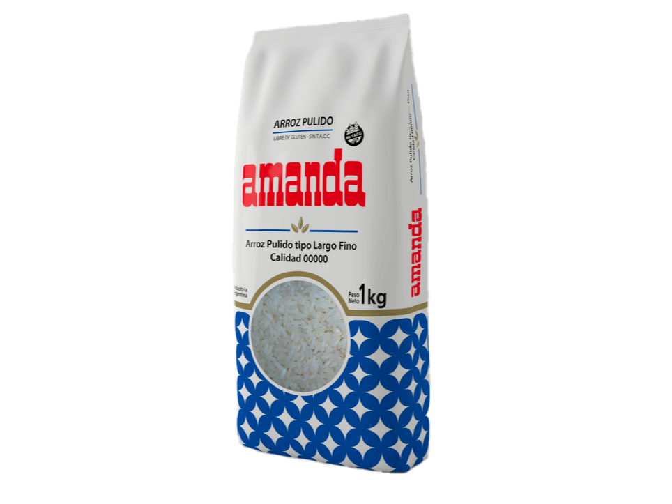 ARROZ AMANDA LARGO FINO 0000 X 1KG