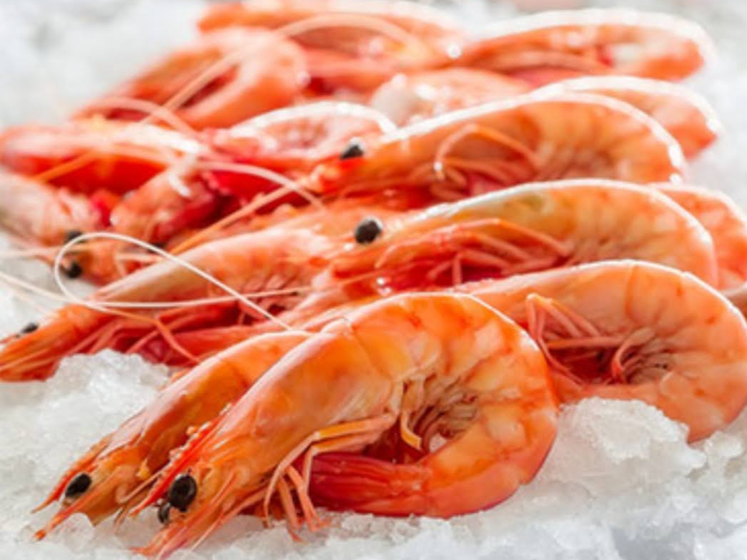 Langostino entero crudo