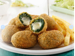 Mini croquetas de espinaca y queso