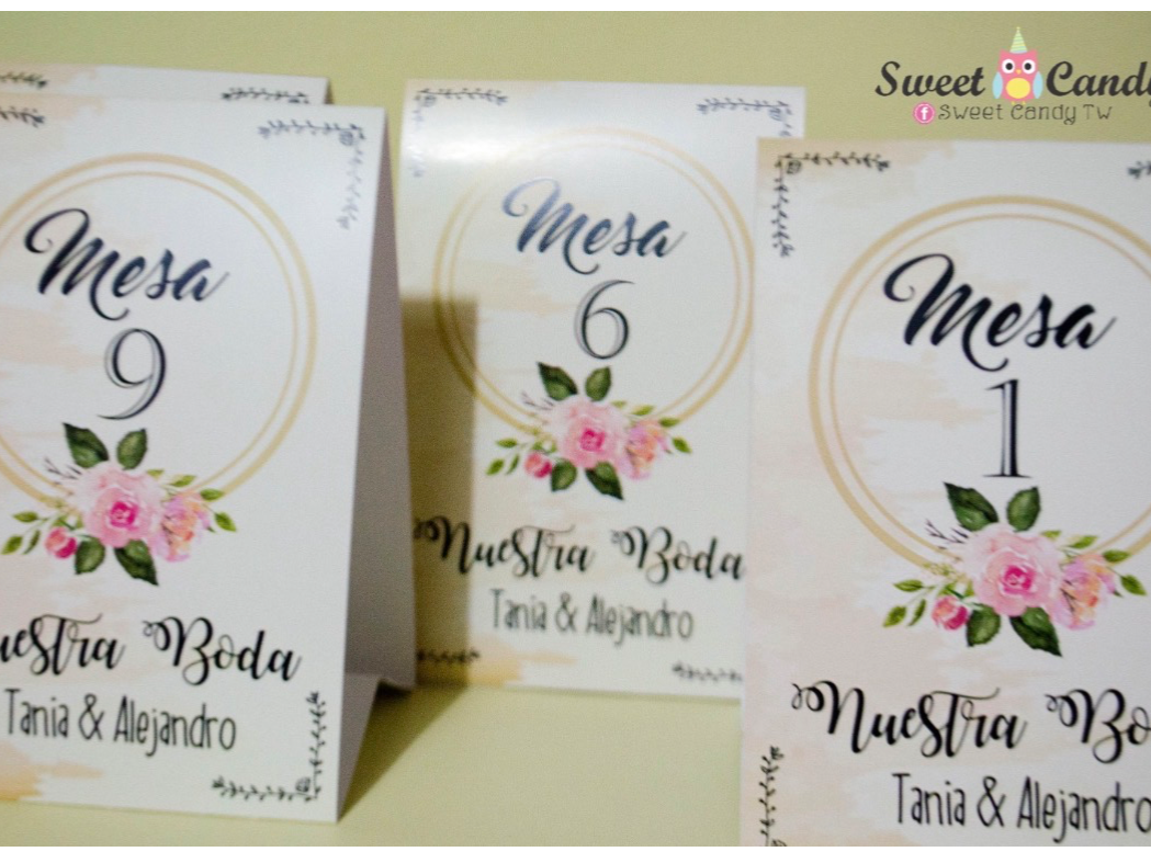 Números de mesa