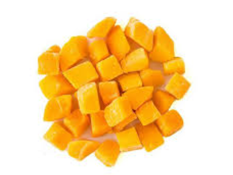 Mango en cubos a granel, congelado IQF, caja x 13.6 kg