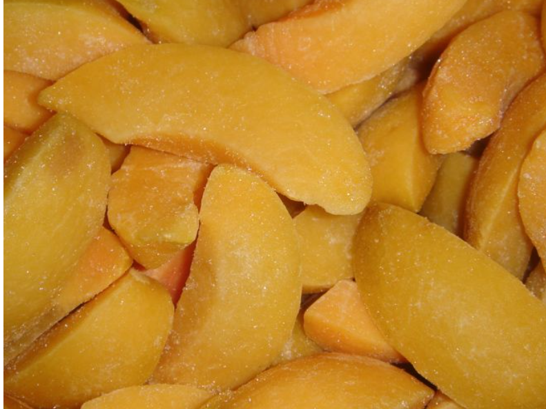 Durazno congelado IQF a granel x 13.6 kg