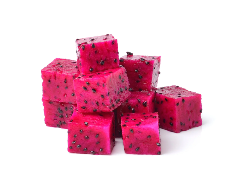 Pitahaya en cubos