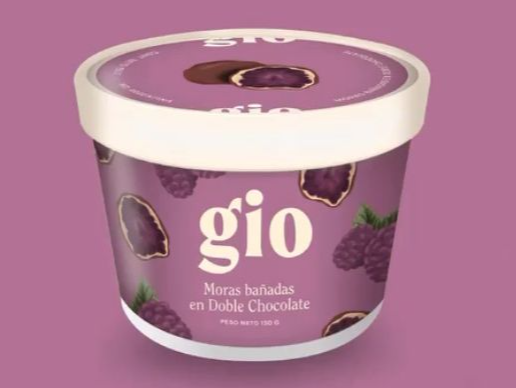 Mora bañada en doble chocolate Gio