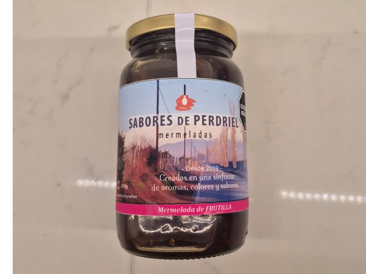 Mermelada de frutillas Sabores de Perdriel x 450 gr.