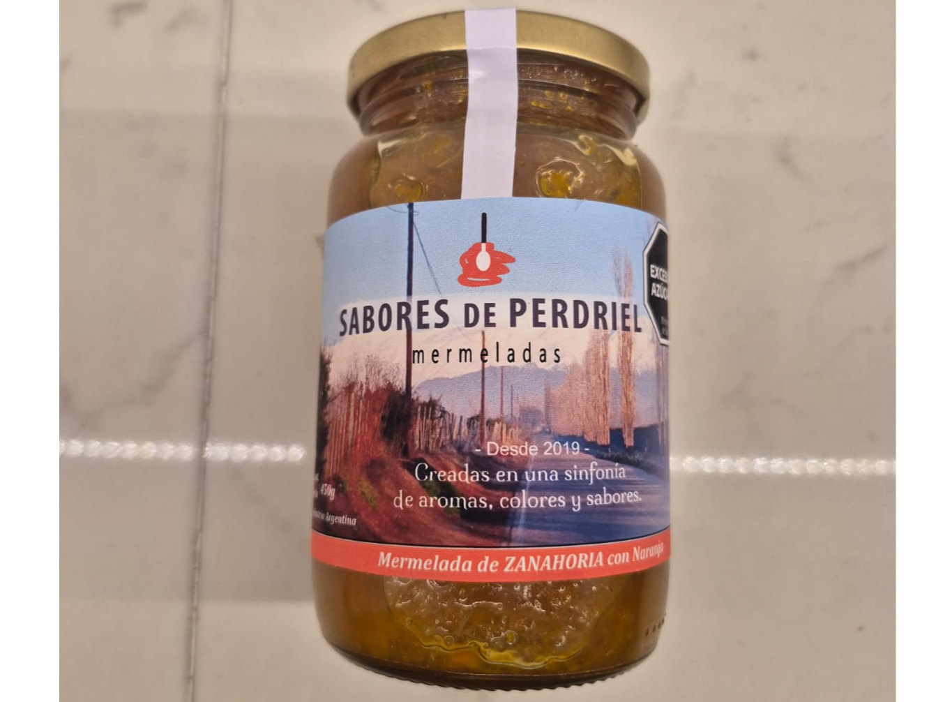 Mermelada de zanahoria y naranja Sabores de Perdriel x 450 gr