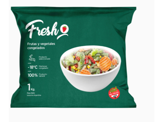 Mix wok de vegetales congelado IQF, bulto 10 x 1 kg
