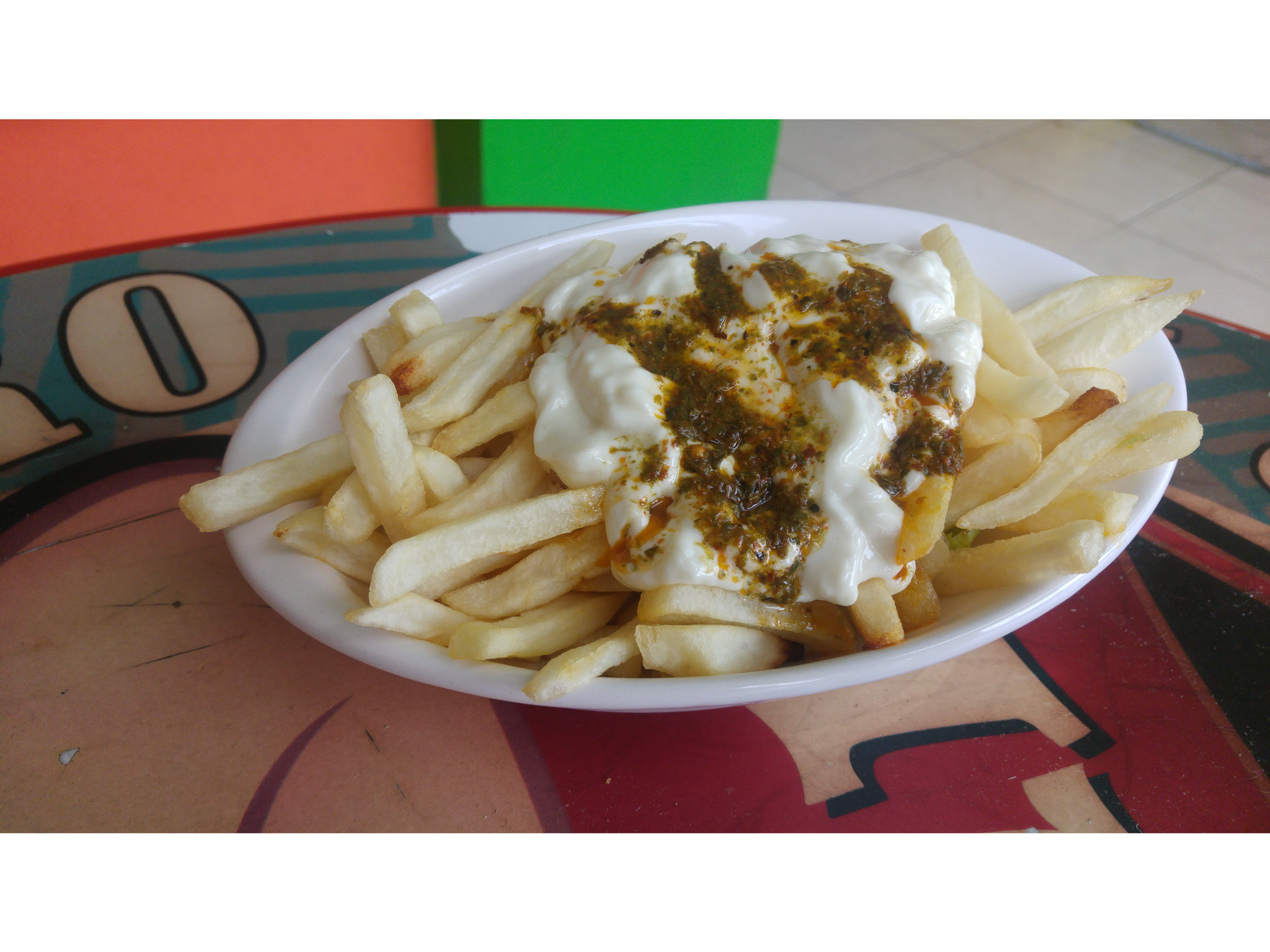 Papas con mayo y chimi