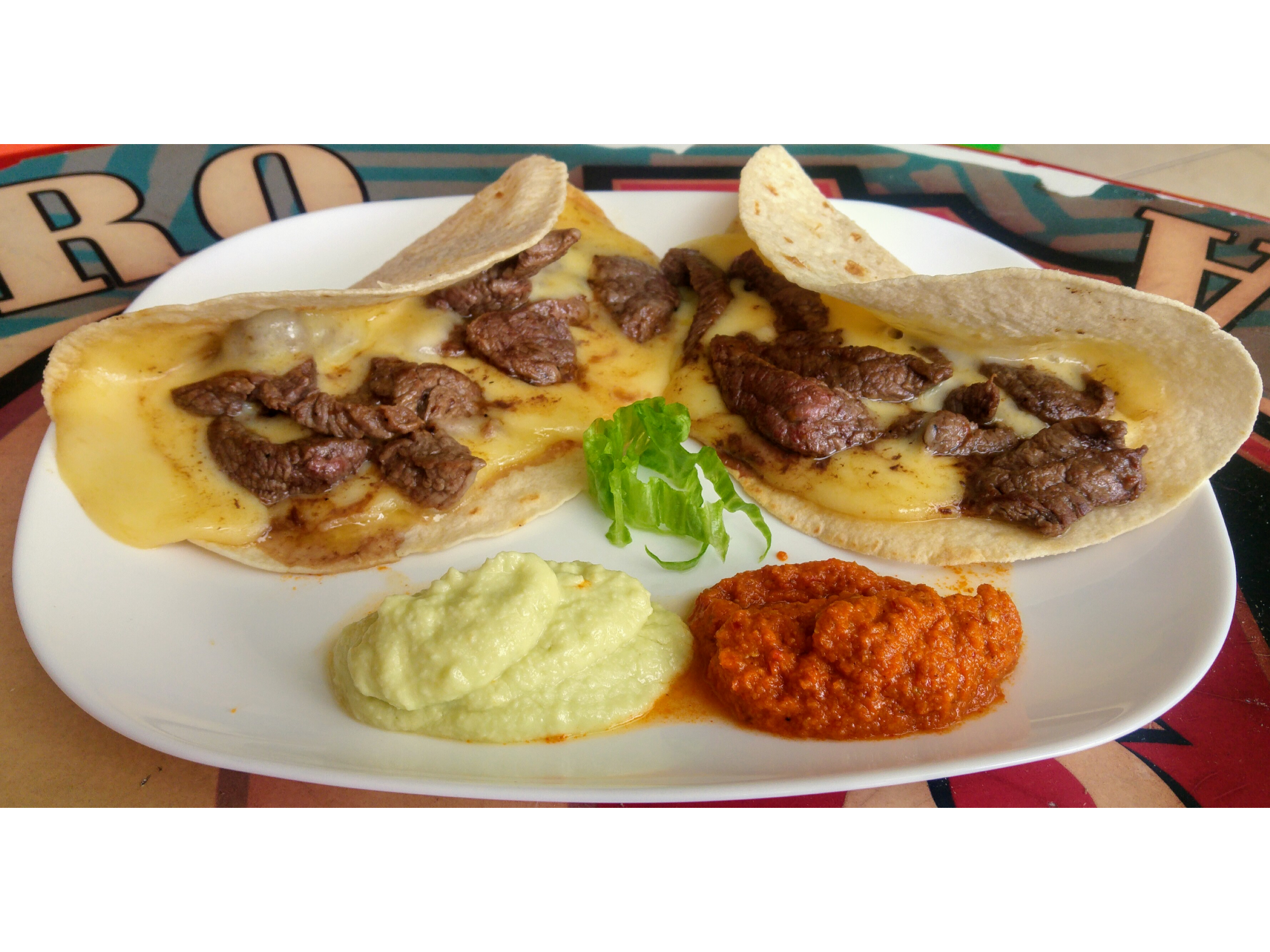 Quesadillas de carne sola