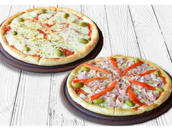 1 Muzzarella + 1 Especial