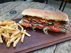 LOMO MEXICANO XXL 25 cm con papas cabron