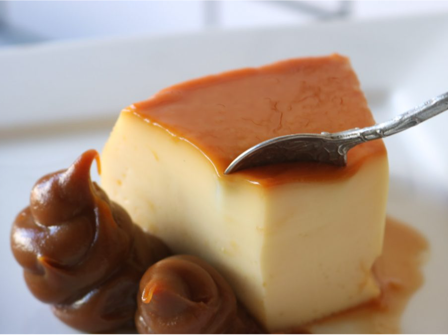 Flan con Dulce de Leche