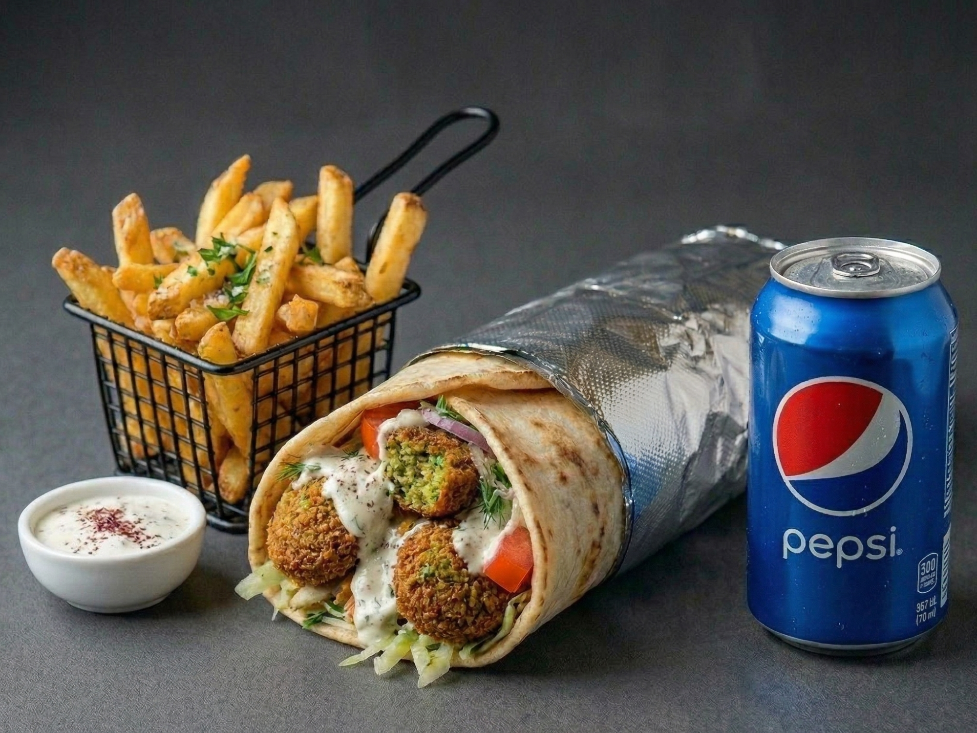 Combo FALAFEL XL (Bomba Veggie)