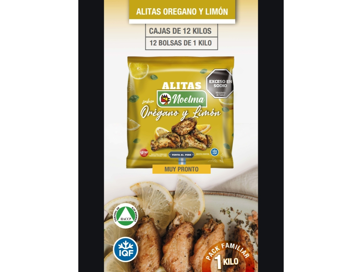 ALITAS AL OREGANO Y LIMON