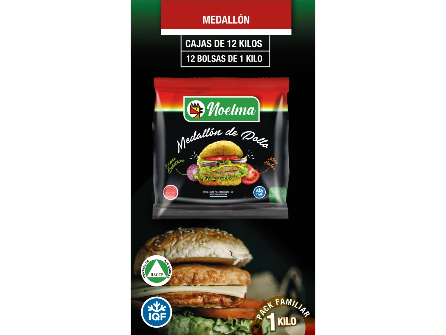 HAMBURGUESAS DE POLLO