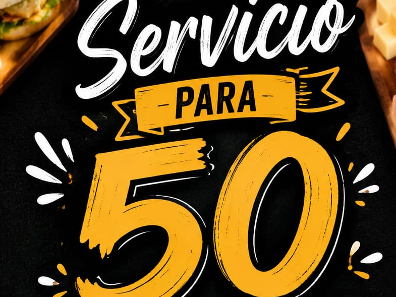 Servicio para 50 personas