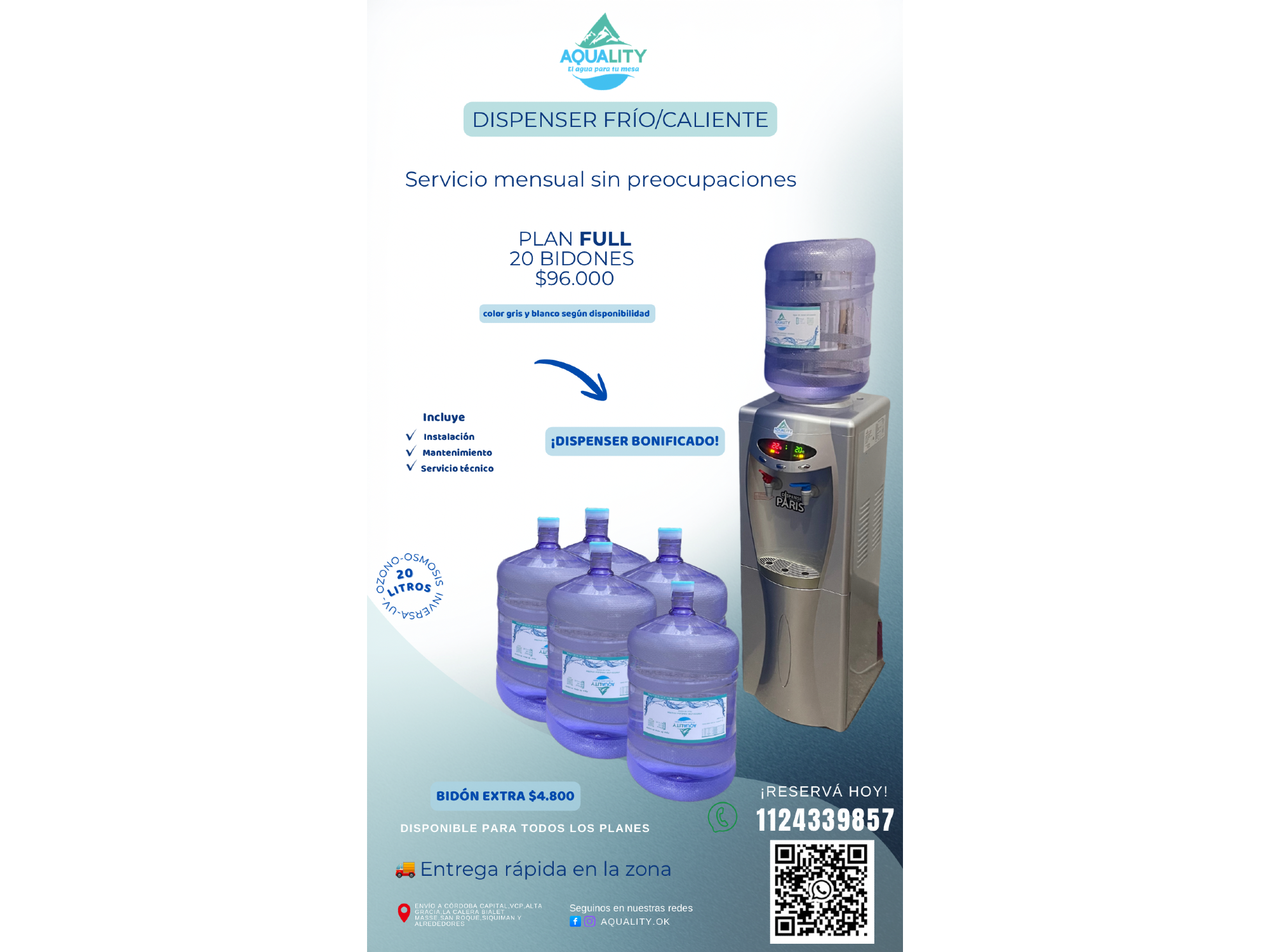 Plan Full "20 bidones" DISPENSER 100% BONIFICADO