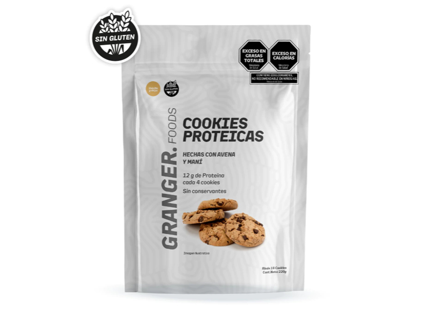 Coockies Proteicas con chip de Chocolate 220 Grs.