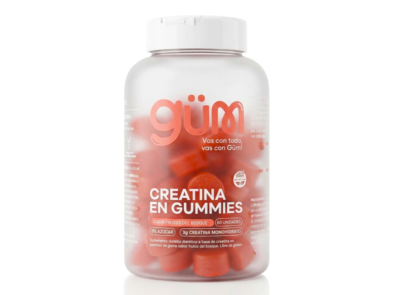 Creatina en Gummies (60 unidades) Frutos del Bosque