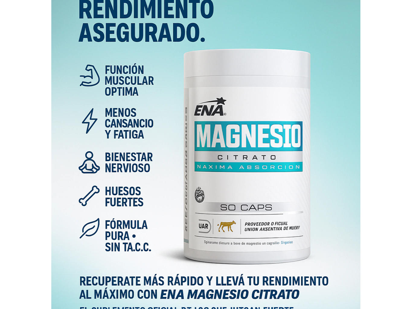 Citrato de Magnesio 60caps. - ENA