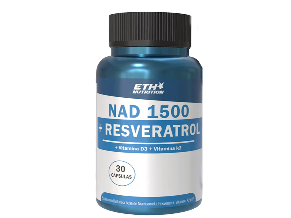 NAD 1500 + Resveratrol x 30 Caps.