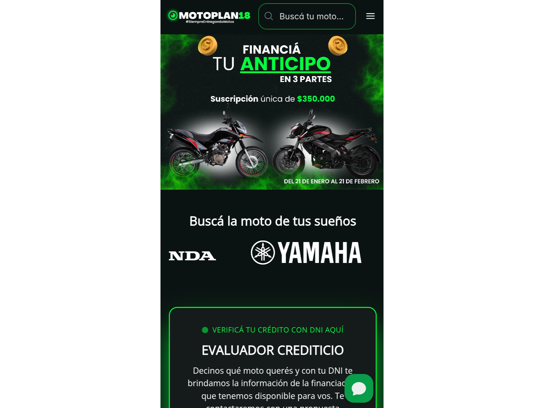 MotoPlan18 Suscripción en 3 Partes
